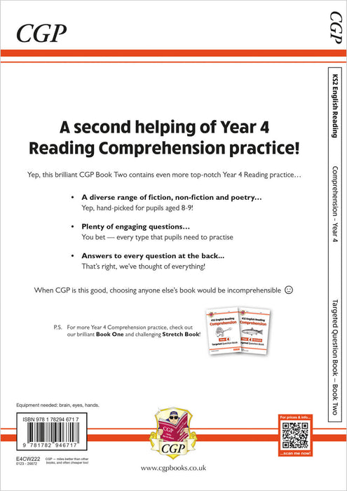KS2 English Year 4 Reading Comprehension Targeted Question Book - Book 2 (with Answers)