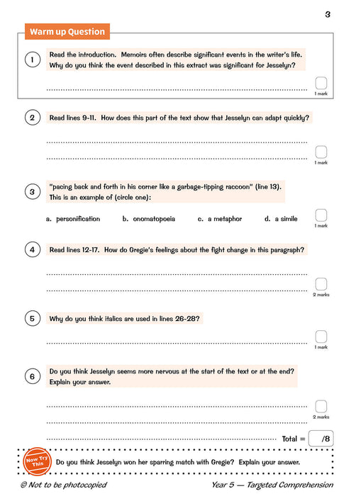 KS2 English Year 5 Reading Comprehension Targeted Question Book - Book 2 (with Answers)