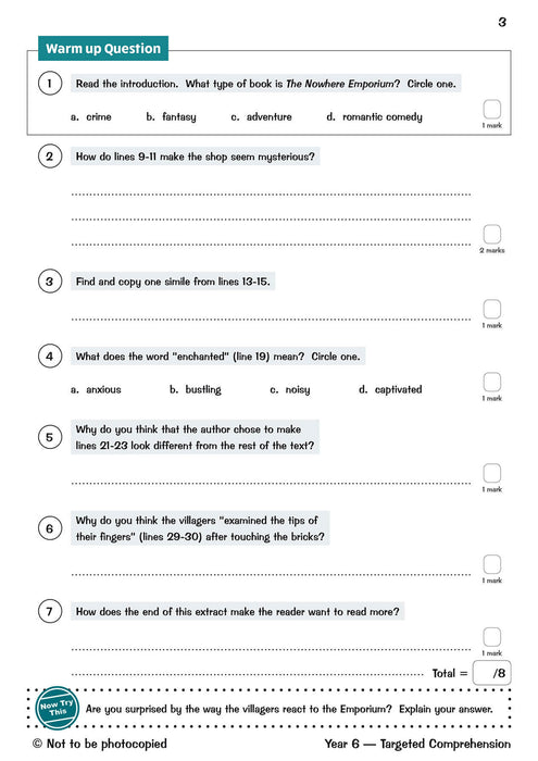 KS2 English Year 6 Reading Comprehension Targeted Question Book - Book 2 (with Answers)