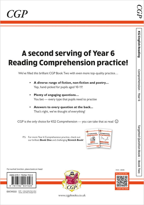 KS2 English Year 6 Reading Comprehension Targeted Question Book - Book 2 (with Answers)