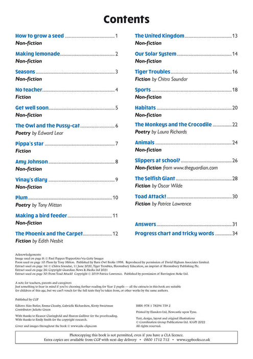 KS1 English Year 2 Reading Comprehension Targeted Question Book - Book 1 (with Answers)