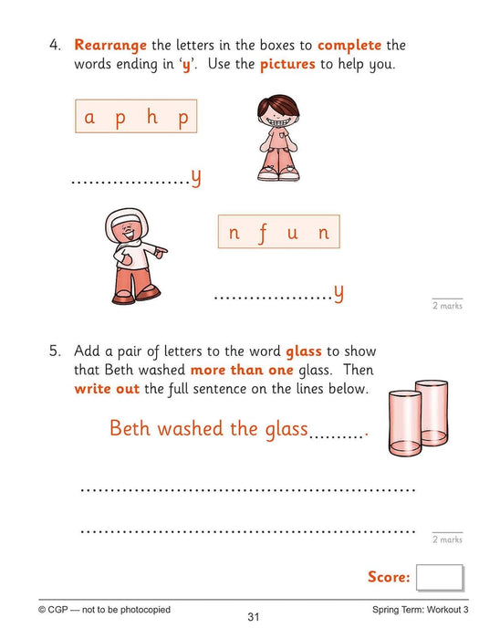 KS1 Year 1 English 10-Minute Weekly Workouts