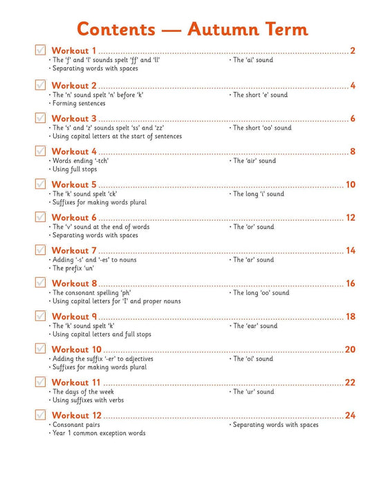 KS1 Year 1 English 10-Minute Weekly Workouts