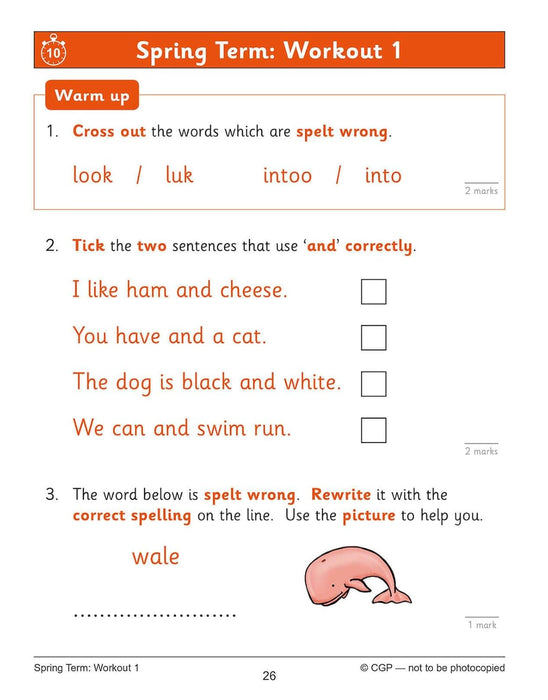 KS1 Year 1 English 10-Minute Weekly Workouts