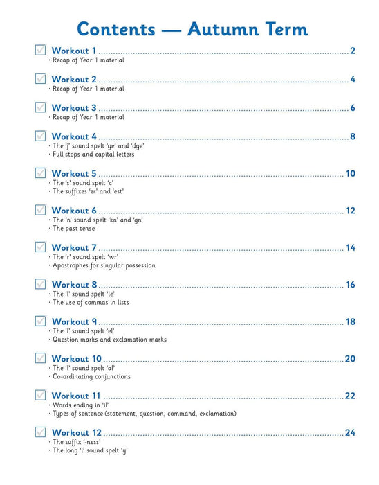 KS1 Year 2 English 10-Minute Weekly Workouts