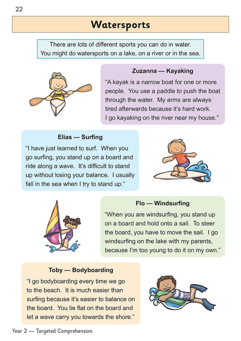 KS1 English Year 2 Reading Comprehension Targeted Question Book - Book 2 (with Answers)