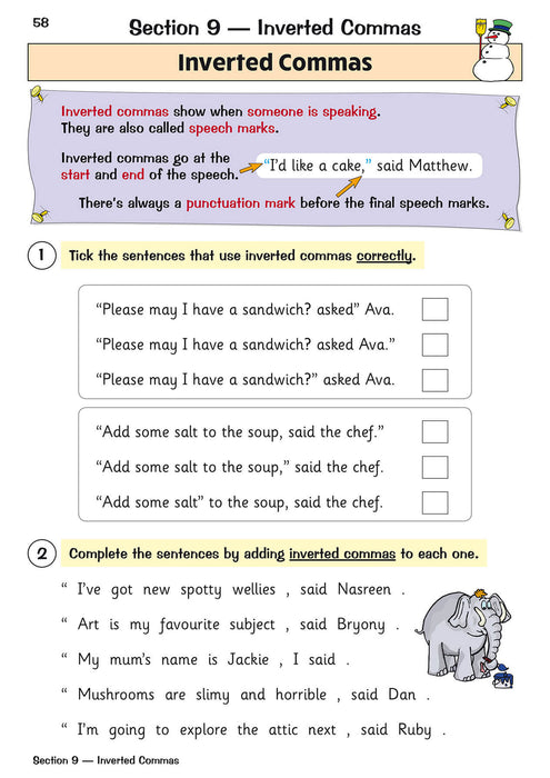 KS1 Year 1 English 10-Minute Tests: Grammar, Punctuation & Spelling