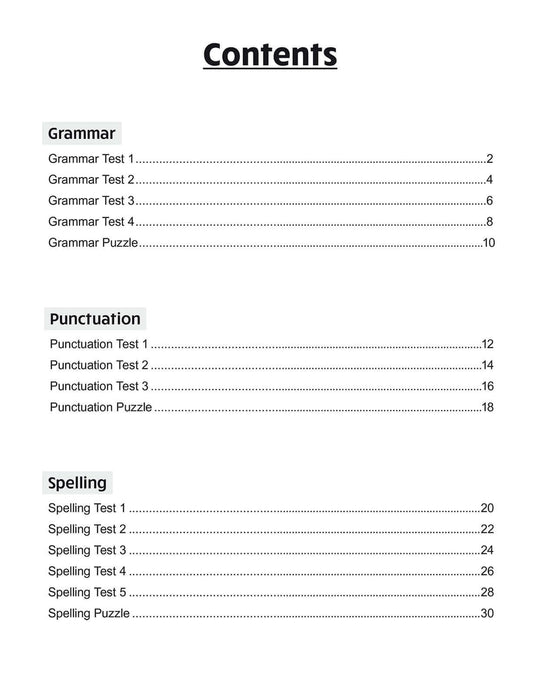 KS1 Year 2 English 10-Minute Tests: Grammar, Punctuation & Spelling
