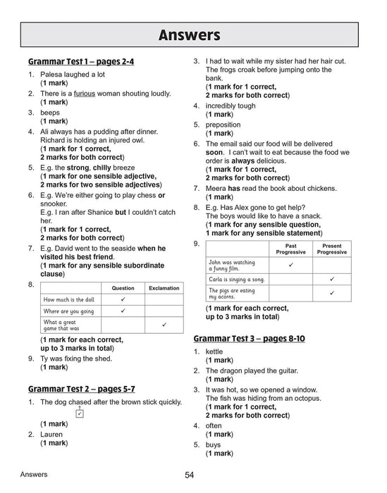 KS2 Year 3 English 10-Minute Tests: Grammar, Punctuation & Spelling