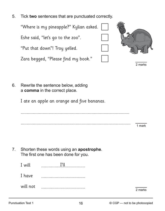KS2 Year 3 English 10-Minute Tests: Grammar, Punctuation & Spelling