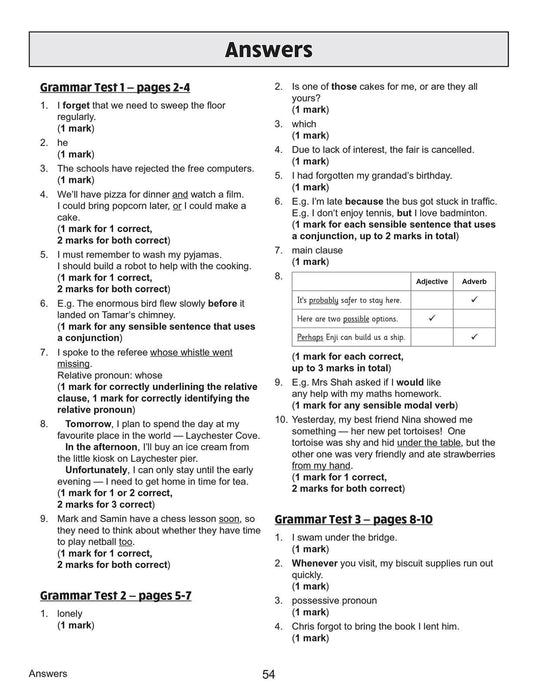 KS2 Year 5 English 10-Minute Tests: Grammar, Punctuation & Spelling