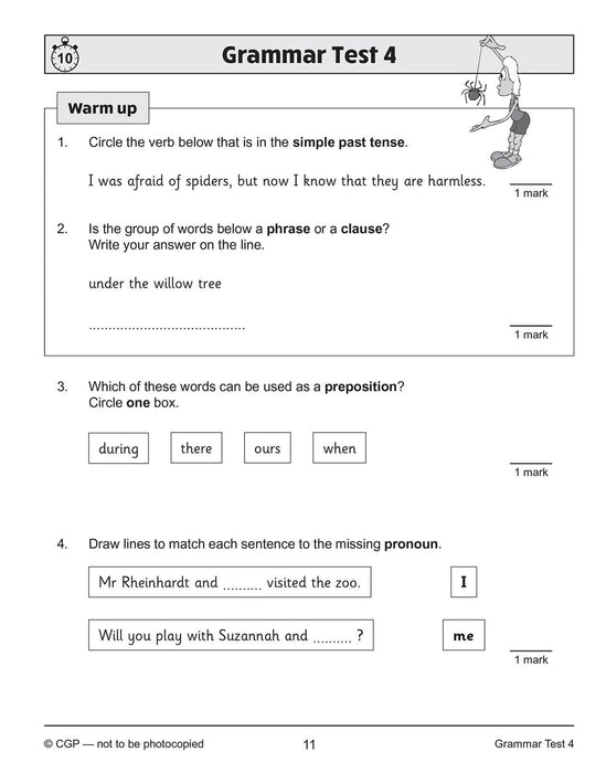 KS2 Year 5 English 10-Minute Tests: Grammar, Punctuation & Spelling