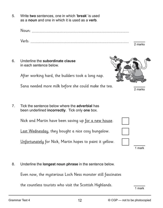 KS2 Year 5 English 10-Minute Tests: Grammar, Punctuation & Spelling