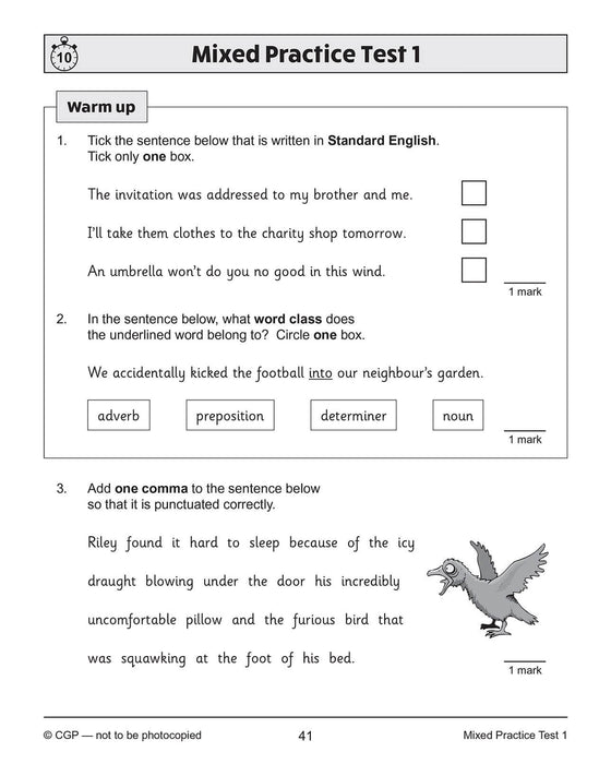 KS2 Year 5 English 10-Minute Tests: Grammar, Punctuation & Spelling