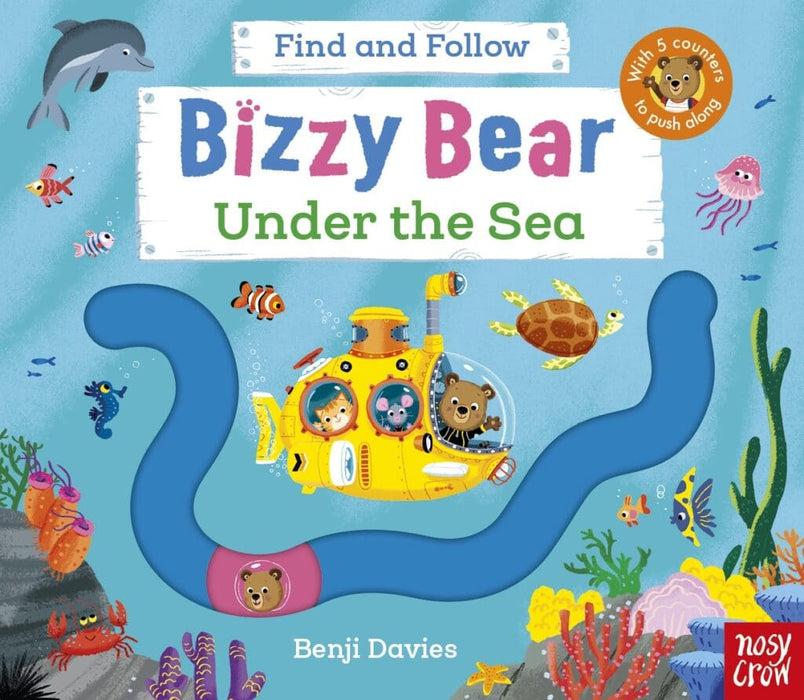 Bizzy Bear Find and Follow: Under the Sea : with 4 sliding counters