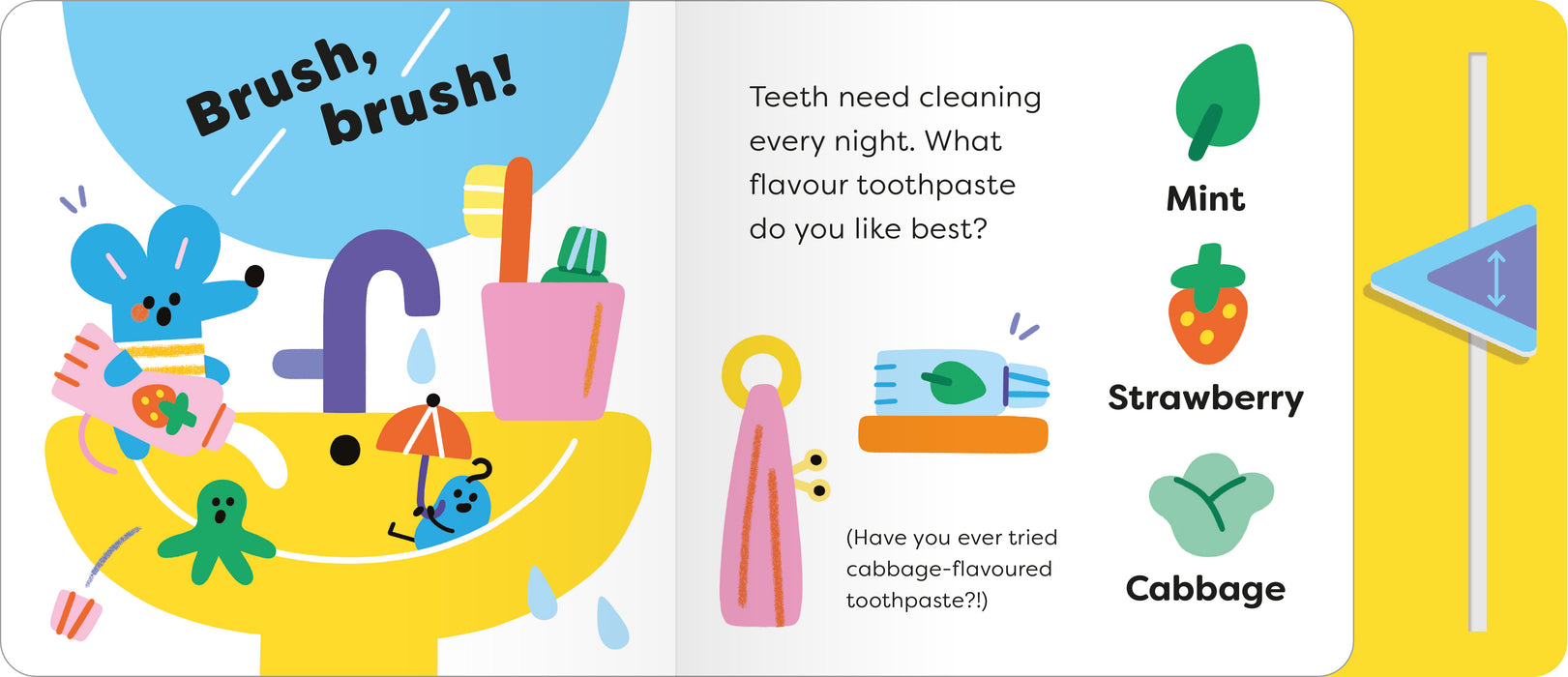 Bedtime: A playbook with flaps and a decider slider®