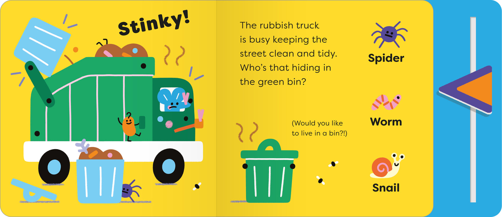 Busy Wheels: A playbook with flaps and a decider slider®