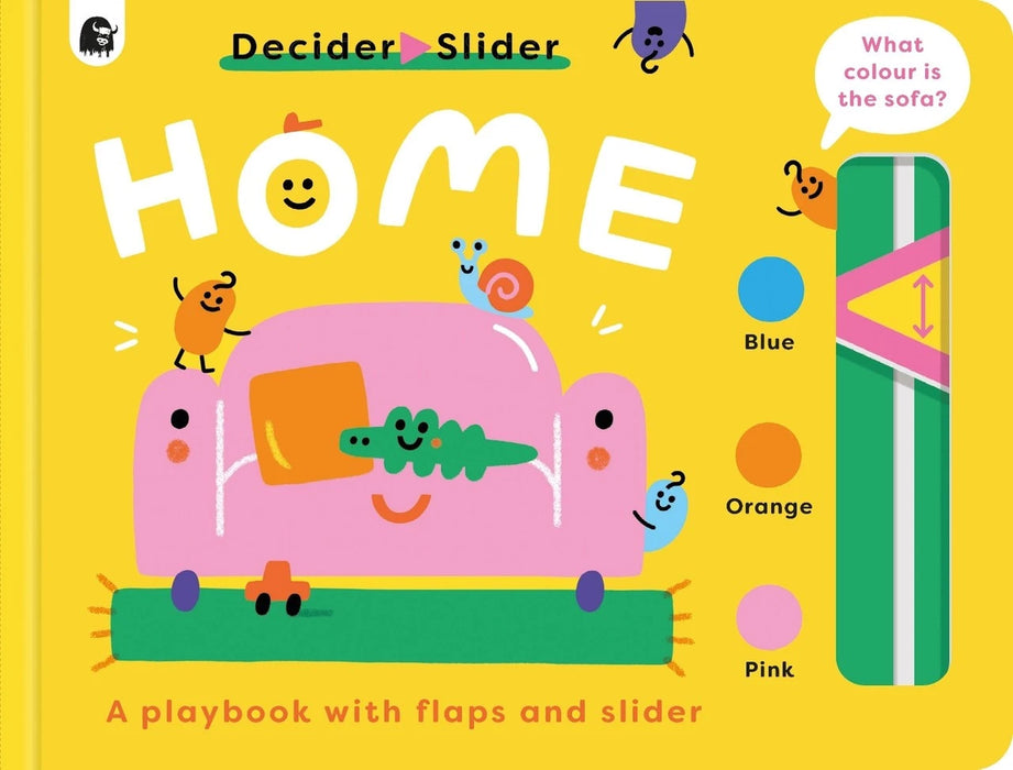 Home : A playbook with flaps and a decider slider®