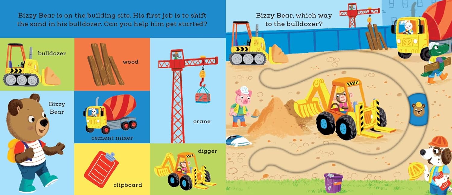 Bizzy Bear: Find and Follow On the Building Site