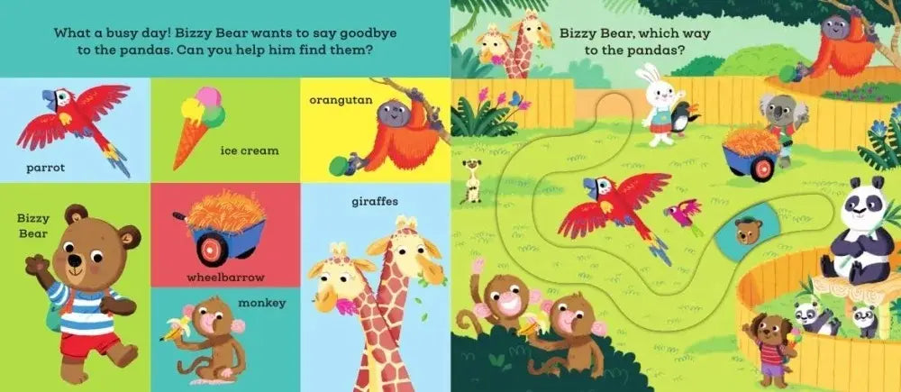 Bizzy Bear: Find and Follow At the Zoo