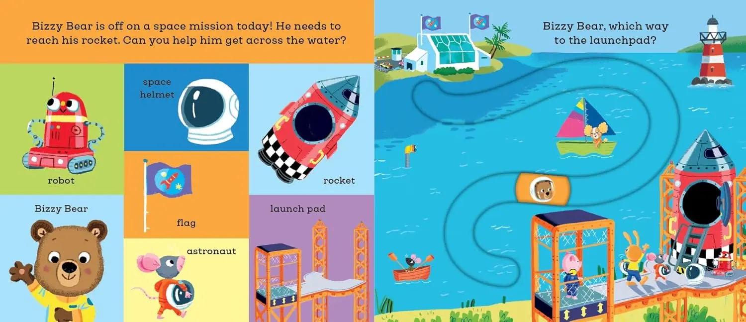 Bizzy Bear: Find and Follow In Space