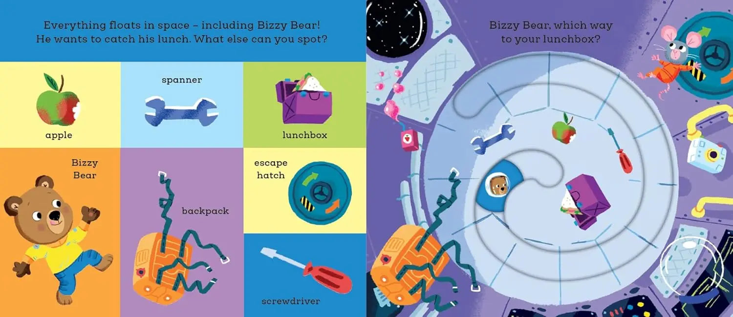 Bizzy Bear: Find and Follow In Space