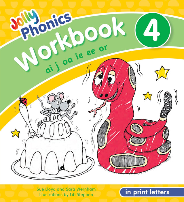 Jolly Phonics Workbook 4 (in print letters) [JL6789]