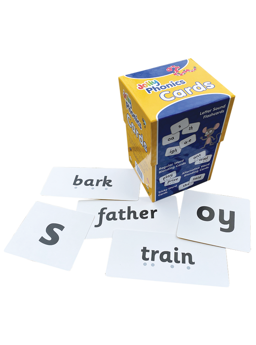 Jolly Phonics Cards (Box with 4 Sets of Cards) (in print letters) [JL08X]