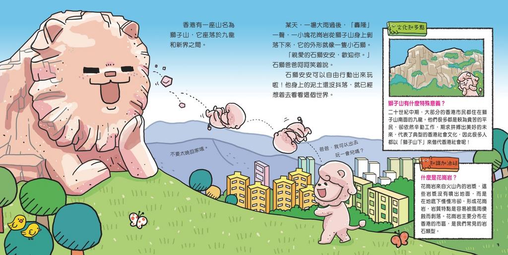 石獅安安愛遊歷 1: 誰是香港地貌冠軍?