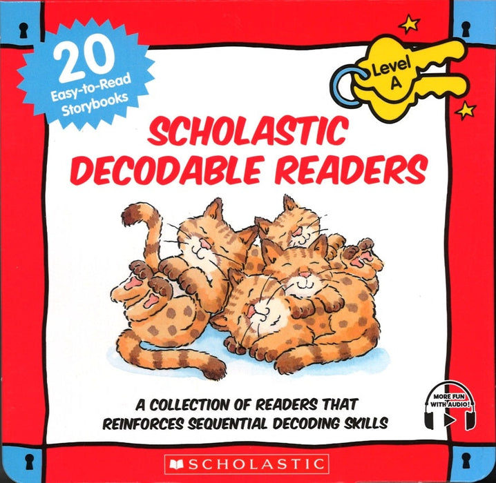 Scholastic Decodable Readers Level A (20 Books + 1 Audio CD )