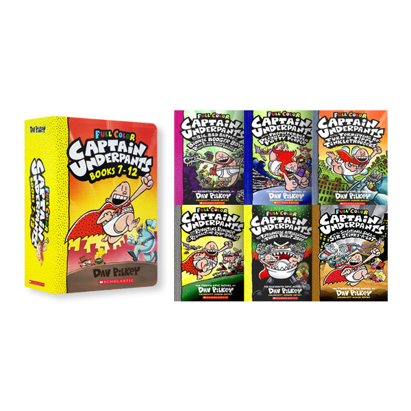 Captain Underpants: Colour Edition Boxed Set (#7-12)