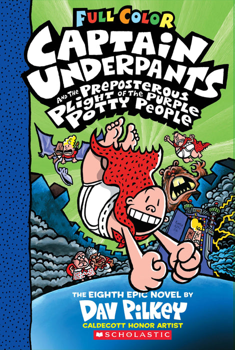 Captain Underpants #8: The Preposterous Plight of the Purple Potty People (Colour Edition)