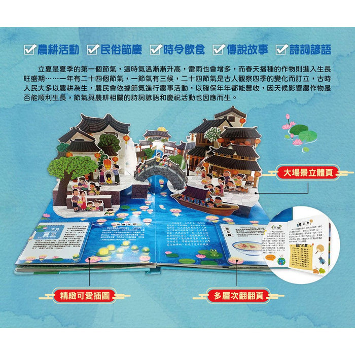 我們的二十四節氣【夏耘】：立夏、小滿、芒種、夏至、小暑、大暑（立體遊戲書）