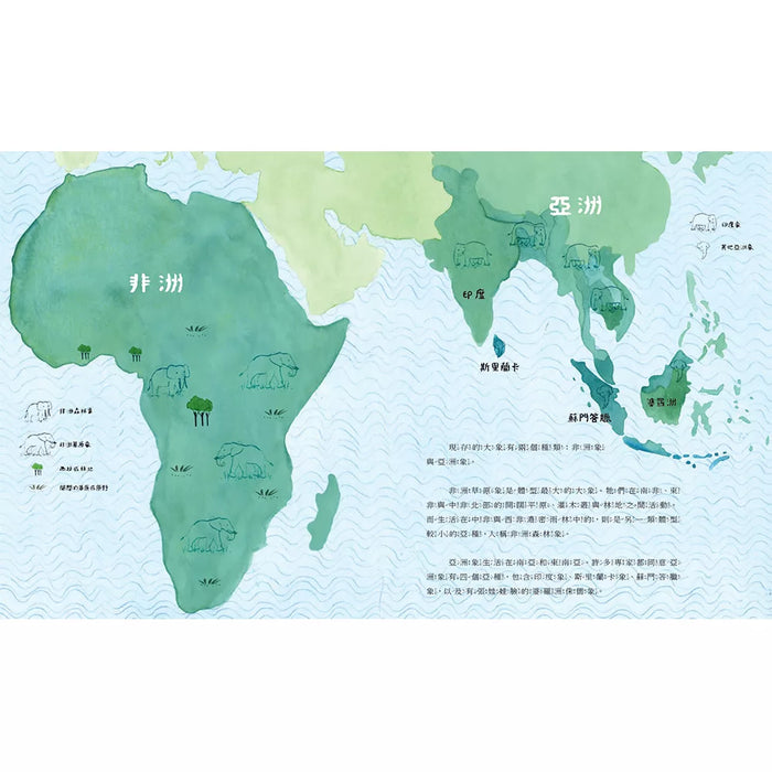 【SDGs繪本】具有高度智商和絕佳記憶力的動物：大象