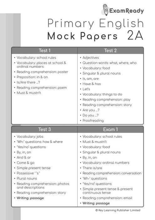 Exam Ready Primary English Mock Papers (2nd Edition) P2