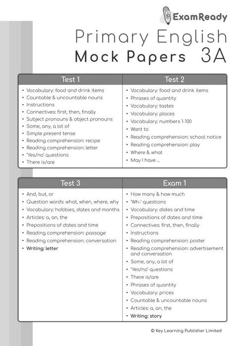 Exam Ready Primary English Mock Papers (2nd Edition) P3