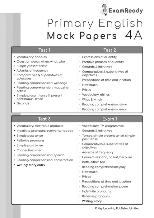 Exam Ready Primary English Mock Papers (2nd Edition) P4