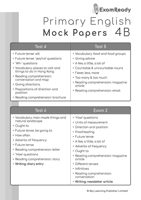 Exam Ready Primary English Mock Papers (2nd Edition) P4
