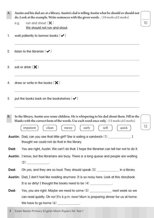 Exam Ready Primary English Mock Papers (2nd Edition) P5