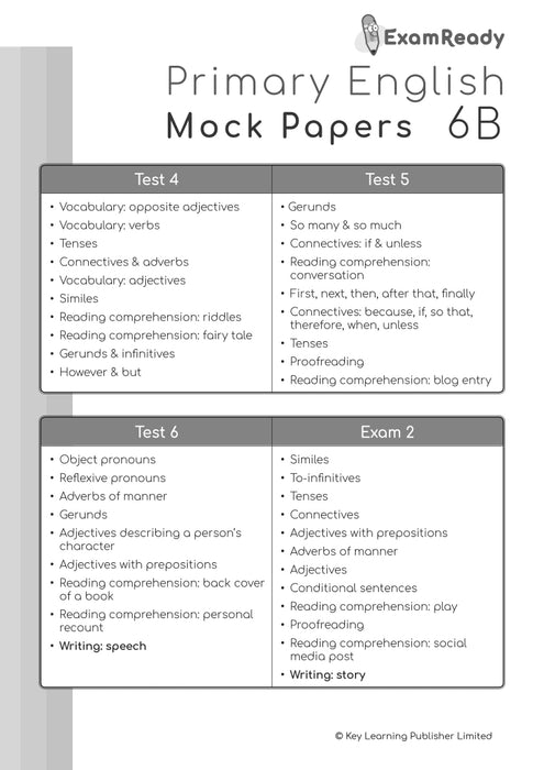 Exam Ready Primary English Mock Papers (2nd Edition) P6