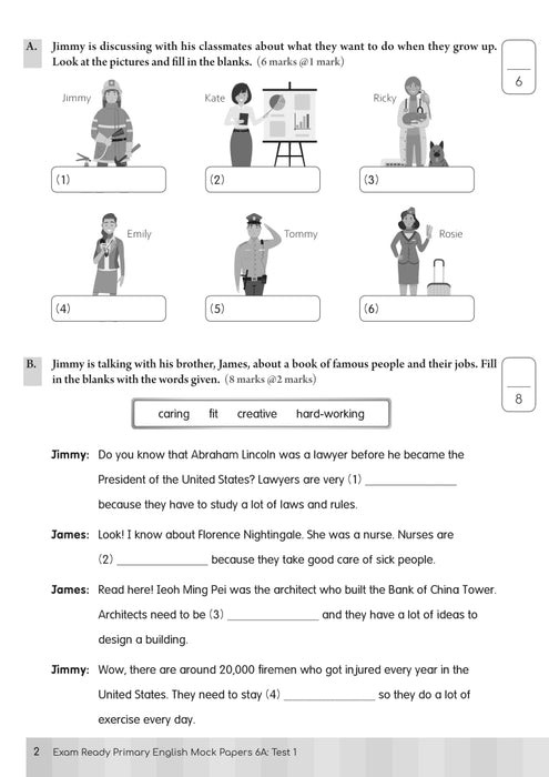 Exam Ready Primary English Mock Papers (2nd Edition) P6