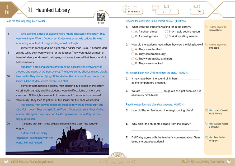 Master Key For Reading Comprehension P4