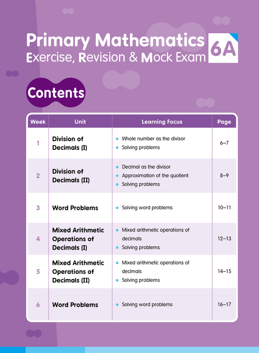 Primary Mathematics: Exercise, Revision & Mock Exam 6A