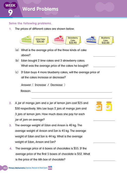 Primary Mathematics: Exercise, Revision & Mock Exam 6A