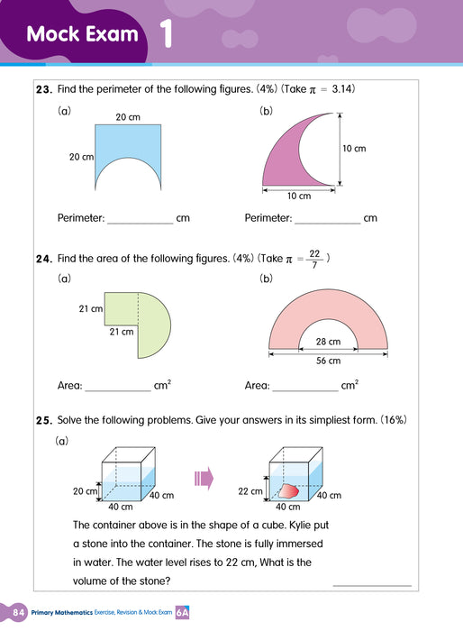 Primary Mathematics: Exercise, Revision & Mock Exam 6A
