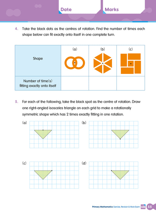 Primary Mathematics: Exercise, Revision & Mock Exam 6B