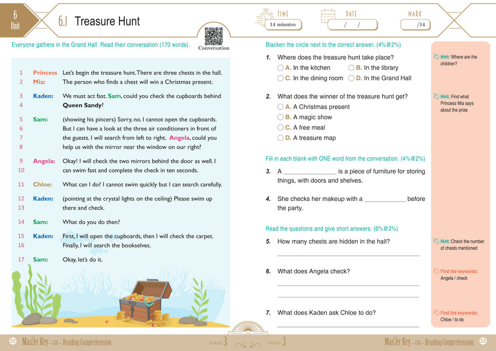 Master Key For Reading Comprehension P3