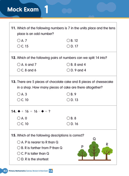 Primary Mathematics: Exercise, Revision & Mock Exam 1A