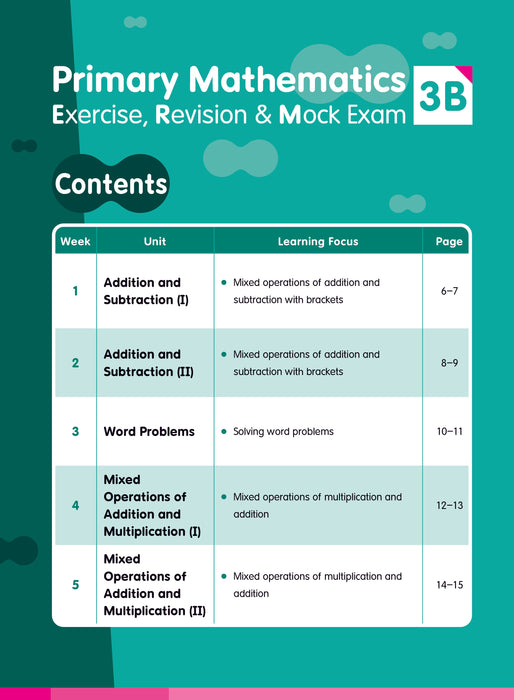 Primary Mathematics: Exercise, Revision & Mock Exam 3B