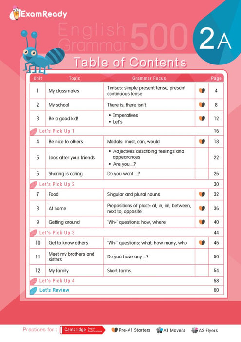 Exam Ready English Grammar 500 2A